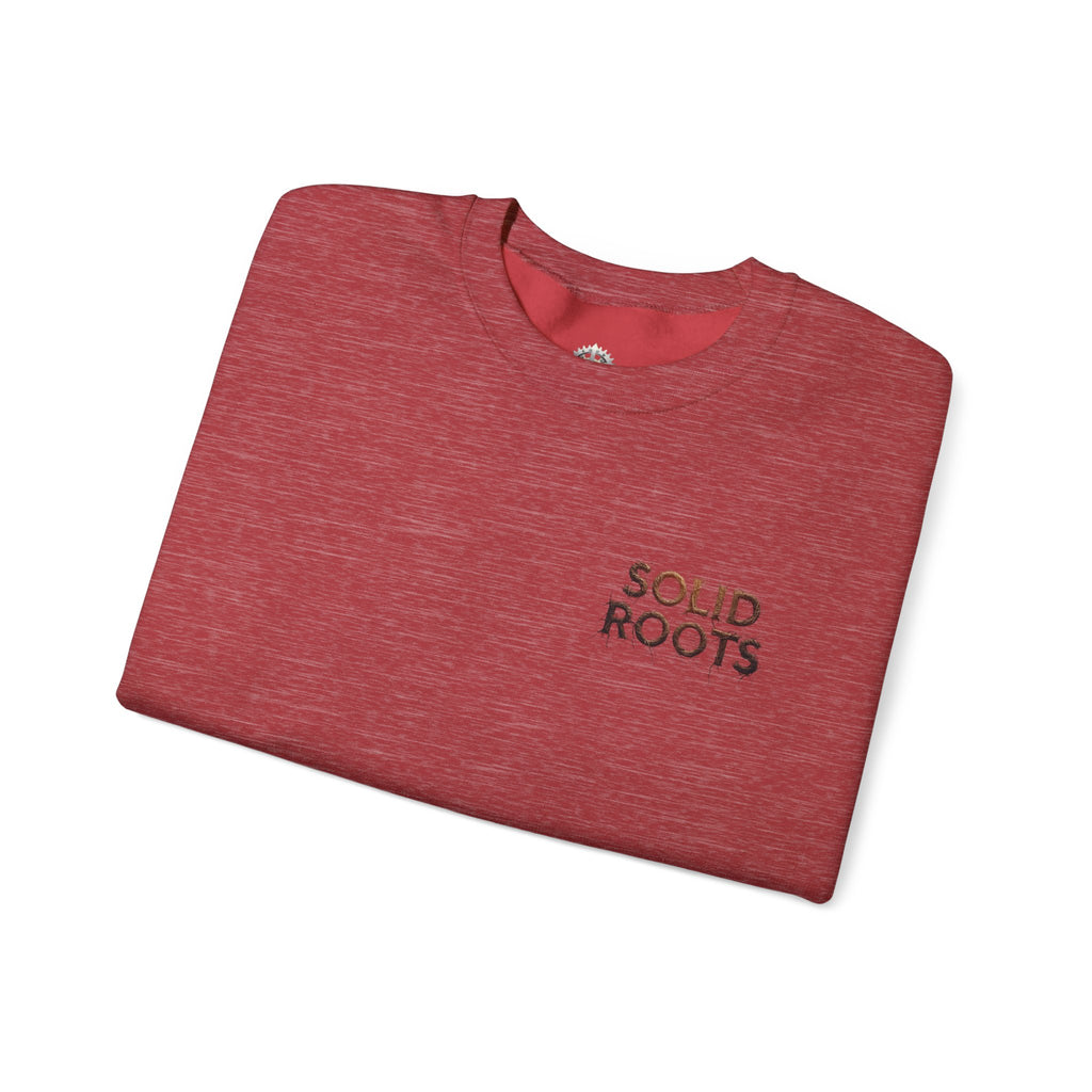 "Solid Roots" Crewneck - Heavyweight Sleeve Print Sweatshirt