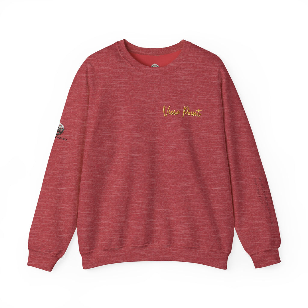 "View Point" Crewneck - Heavyweight Sleeve Print Sweatshirt
