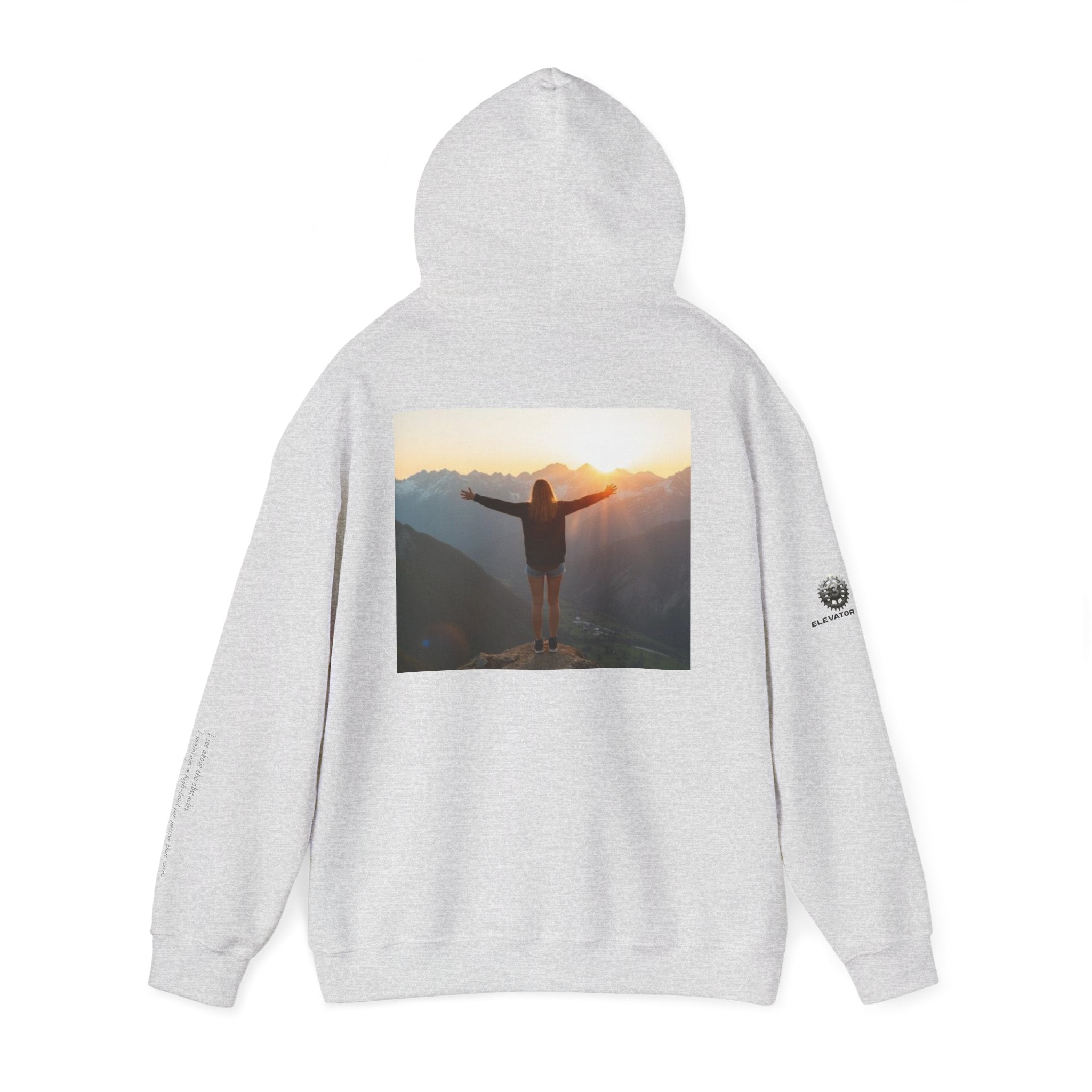 “View Point” Hoodie- Sleeve Print Affirmation