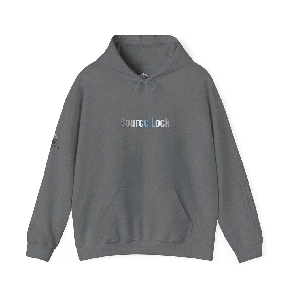 “Source Lock” Hoodie Sweatshirt- Sleeve Print Affirmation
