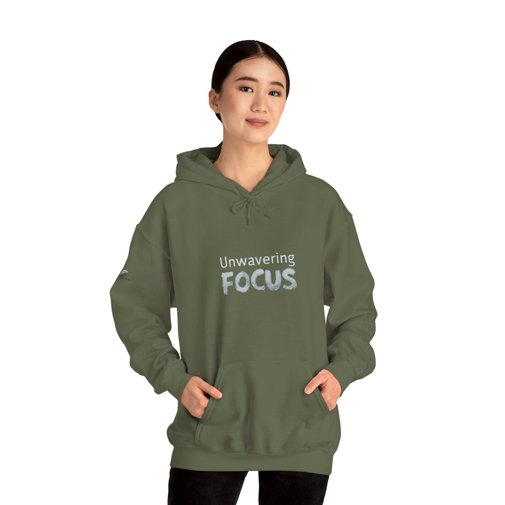 “Unwavering Focus” Hoodie- Sleeve Print Affirmation