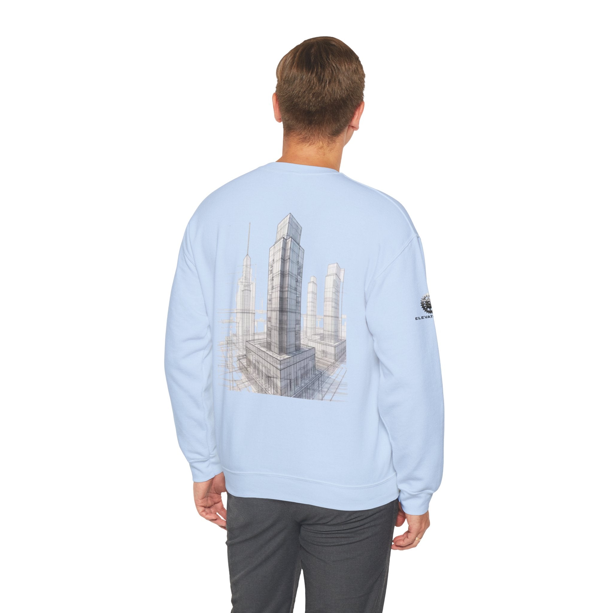 "Inner Architect" Crewneck Sweatshirt- Sleeve Printed Affirmation