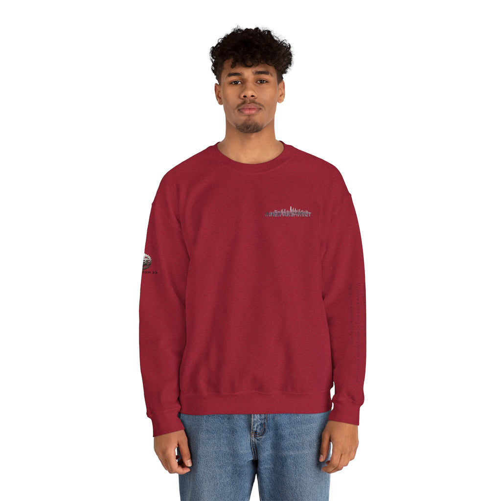 "Inner Architect" Crewneck Sweatshirt- Sleeve Printed Affirmation