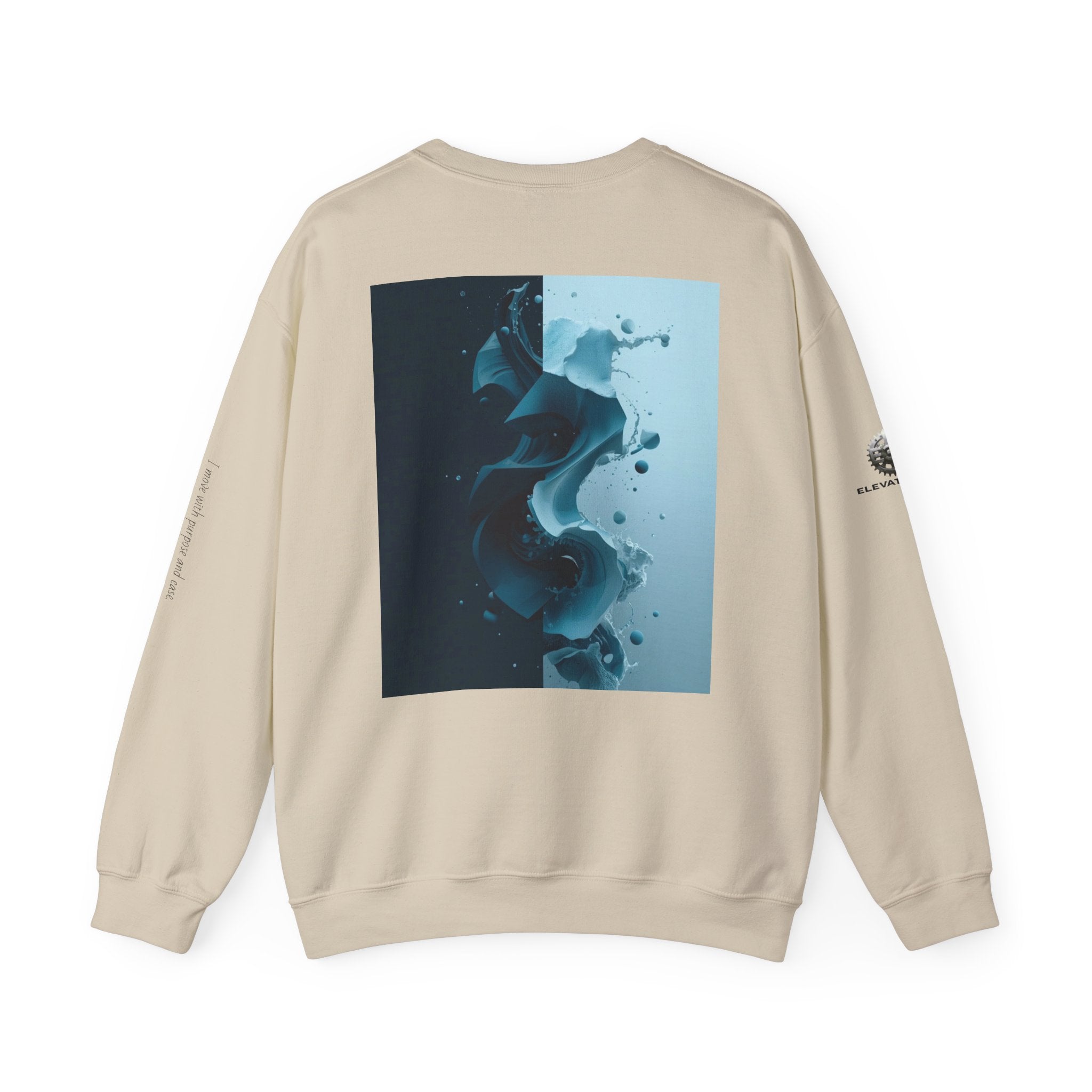 “Shifted State” Crewneck Sweatshirt- Sleeve Print Affirmation