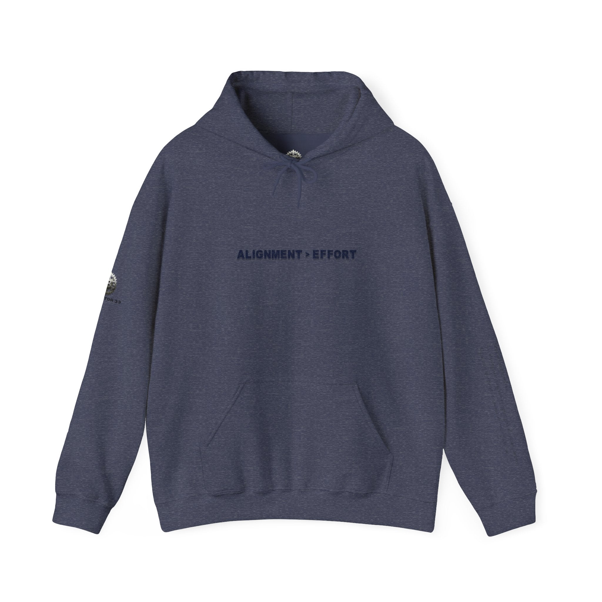 “Alignment > Effort” Hoodie - Sleeve Print Affirmation