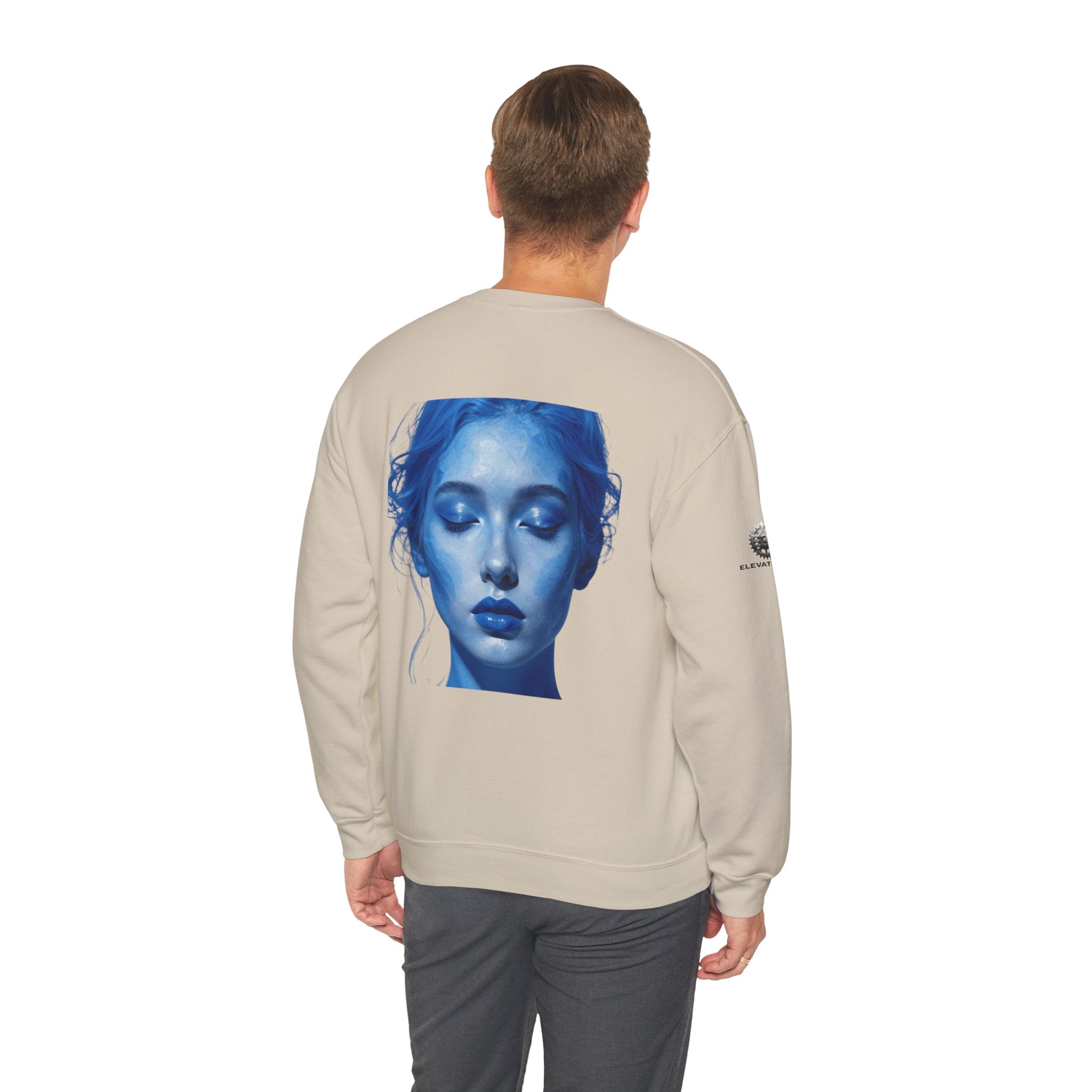 “Flow State” Crewneck Sweatshirt- Sleeve Print Affirmation