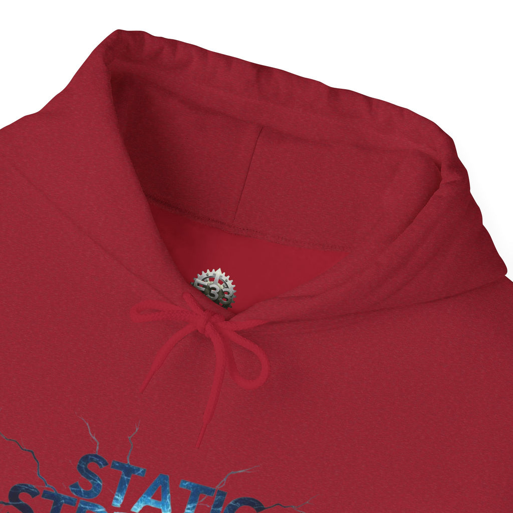 “Static Strength” Hoodie Sweatshirt- Sleeve Print Affirmation