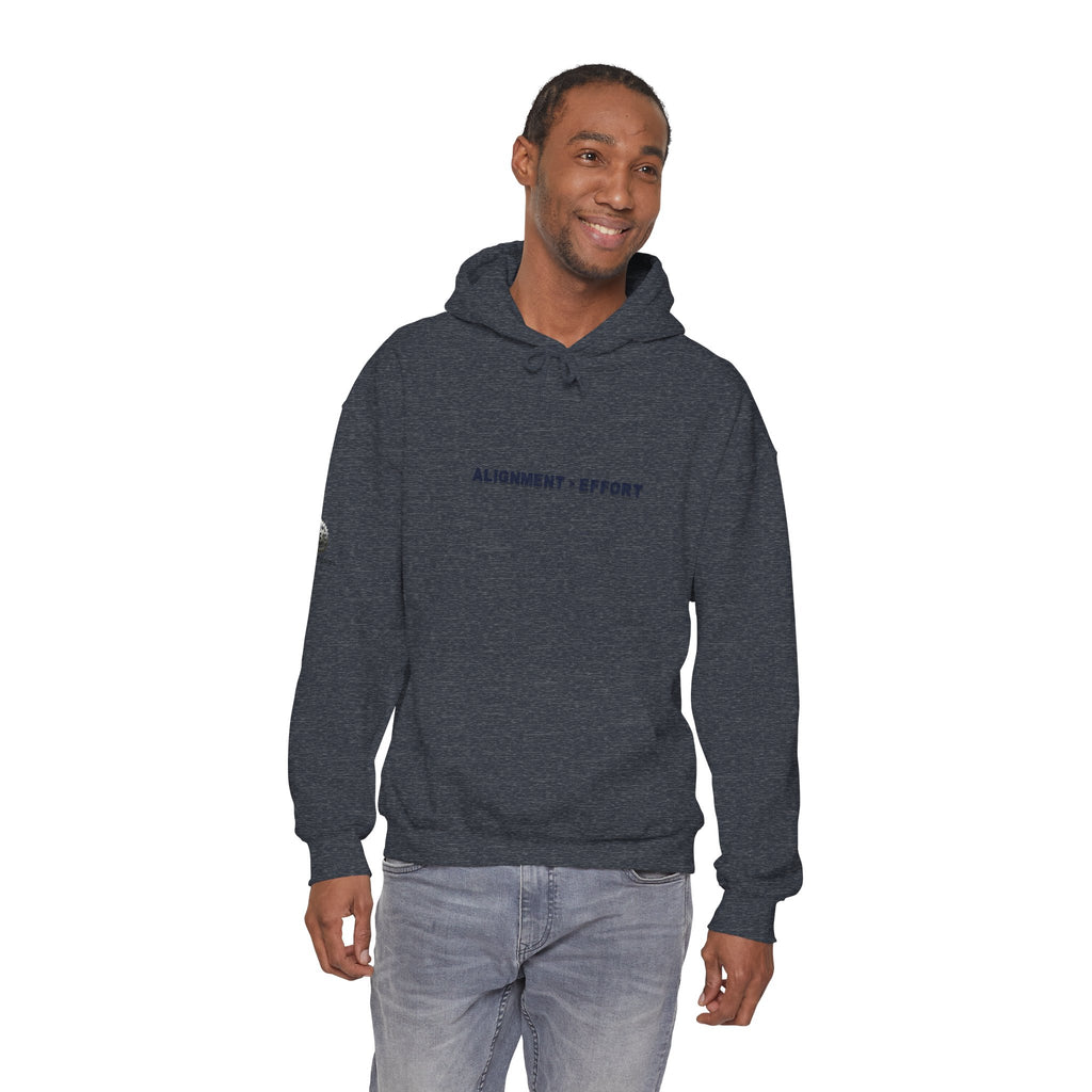 “Alignment > Effort” Hoodie - Sleeve Print Affirmation