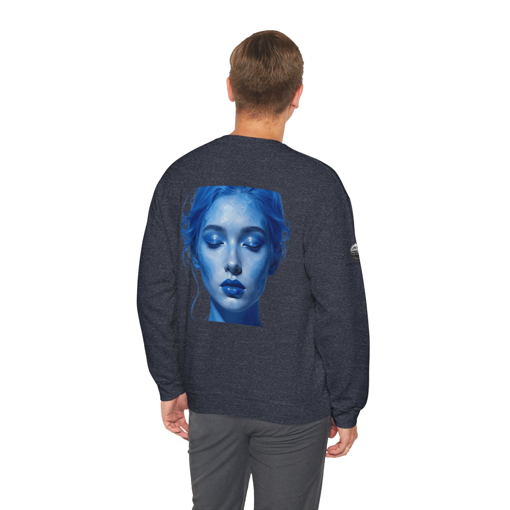 “Flow State” Crewneck Sweatshirt- Sleeve Print Affirmation
