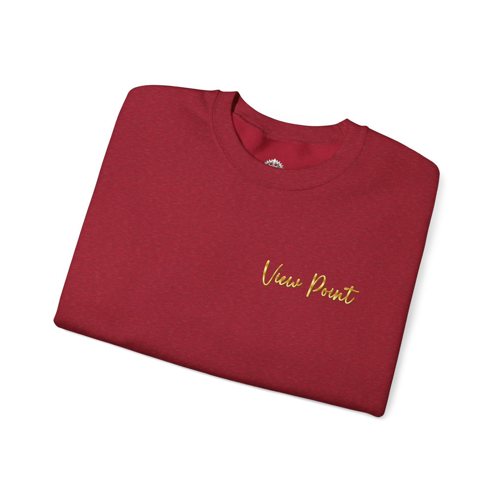 "View Point" Crewneck - Heavyweight Sleeve Print Sweatshirt