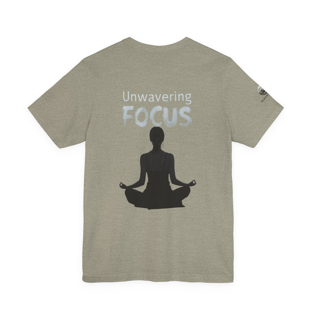 Unwavering Focus Tee — Affirmation Sleeve Graphic T-Shirt