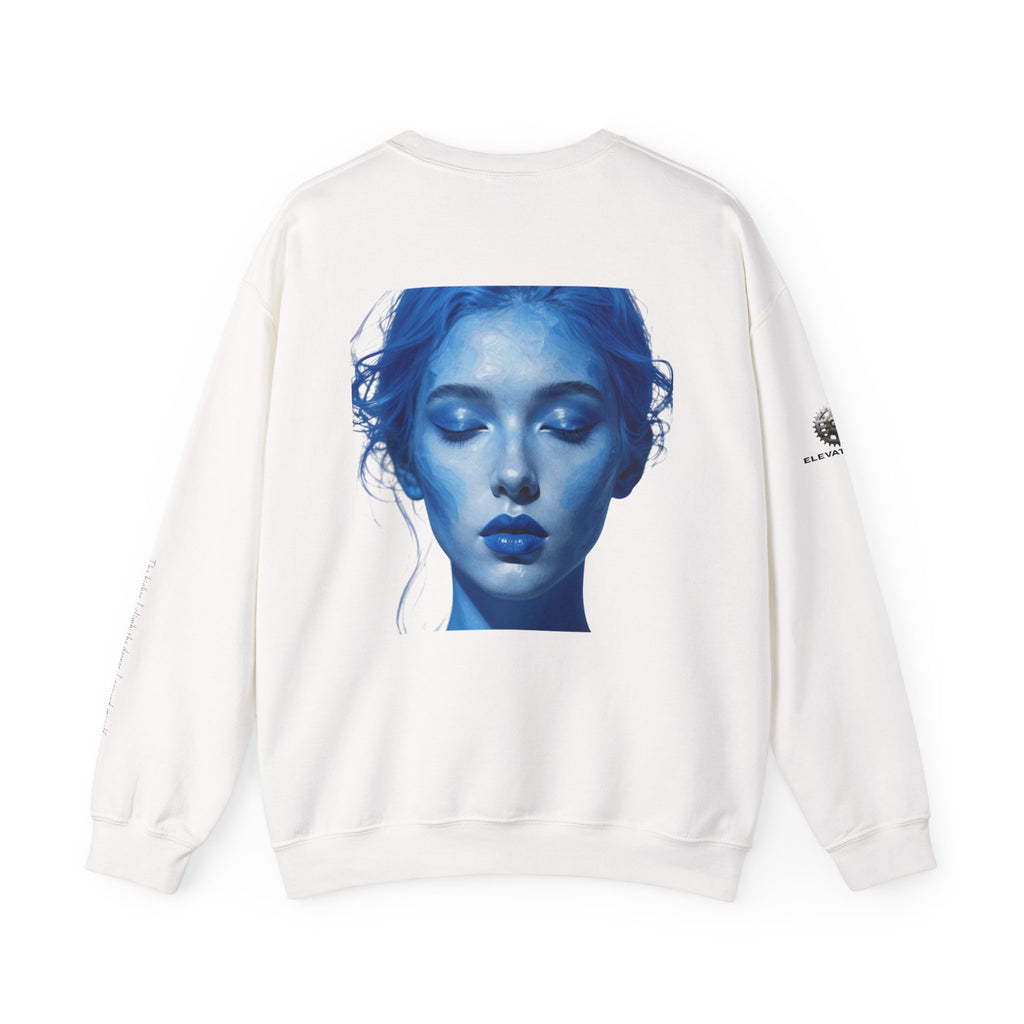 “Flow State” Crewneck Sweatshirt- Sleeve Print Affirmation