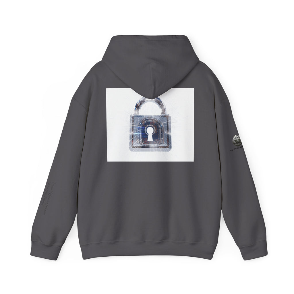 “Source Lock” Hoodie Sweatshirt- Sleeve Print Affirmation