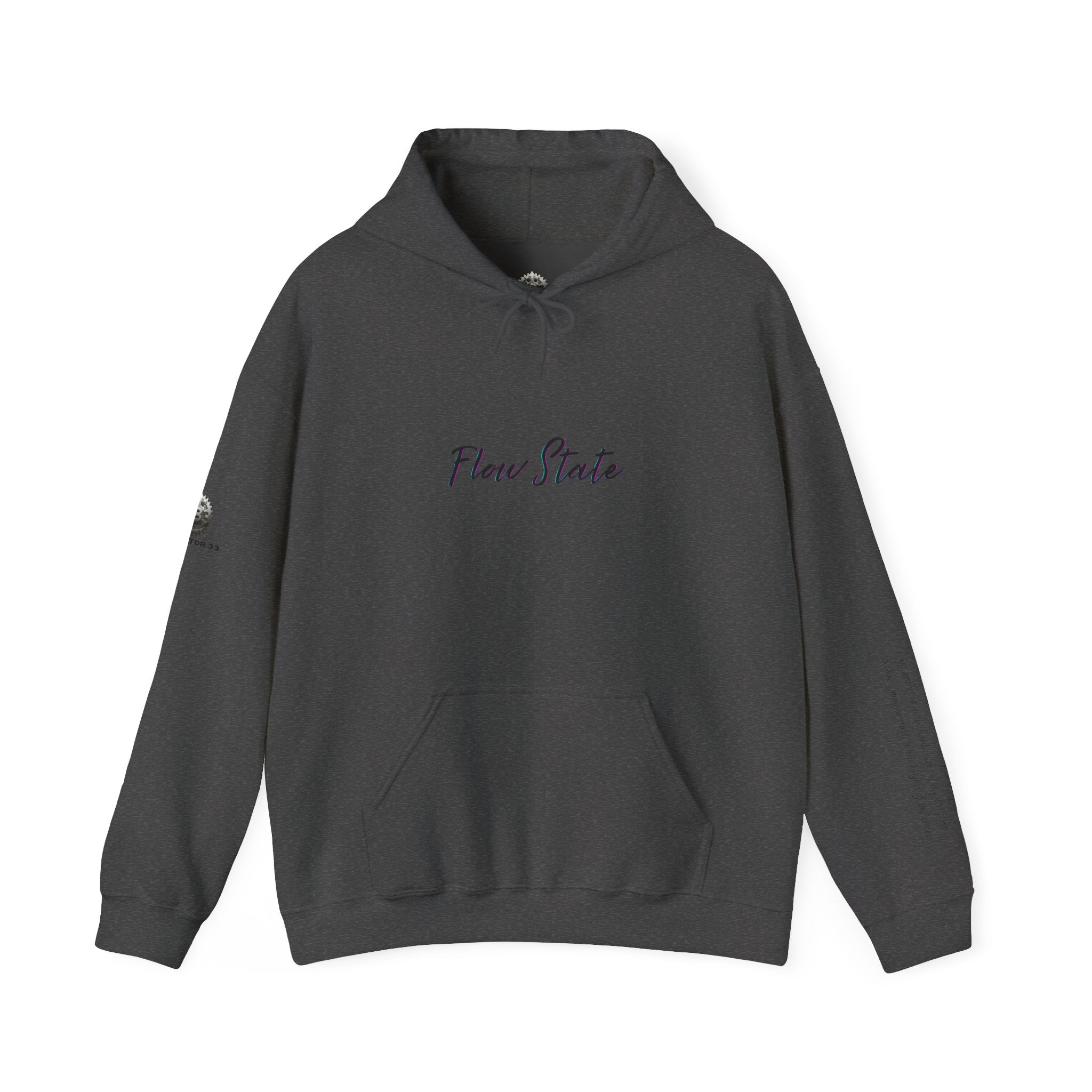 “Flow State” Hoodie- Sleeve Printed Affirmation