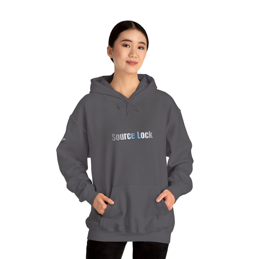“Source Lock” Hoodie Sweatshirt- Sleeve Print Affirmation