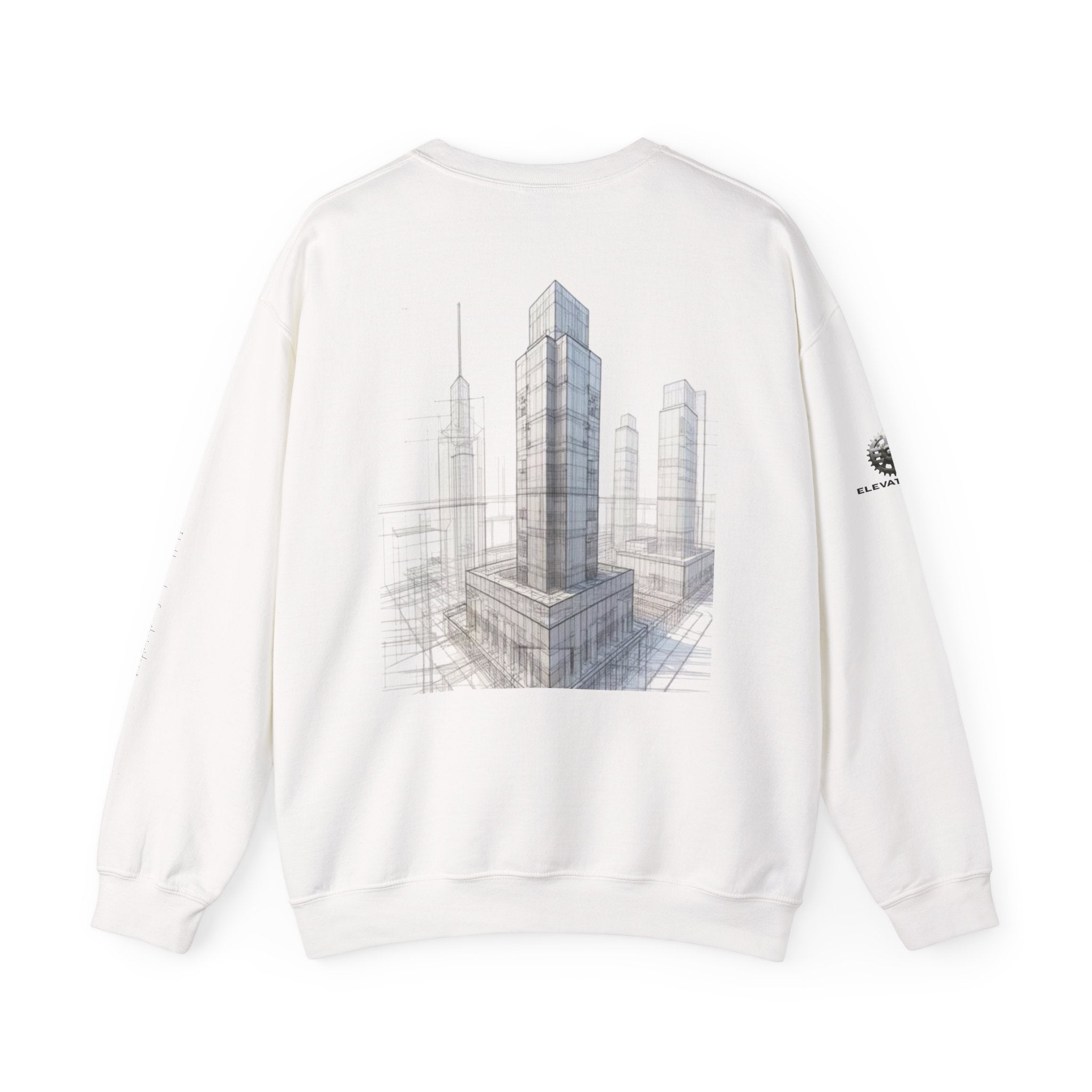 "Inner Architect" Crewneck Sweatshirt- Sleeve Printed Affirmation