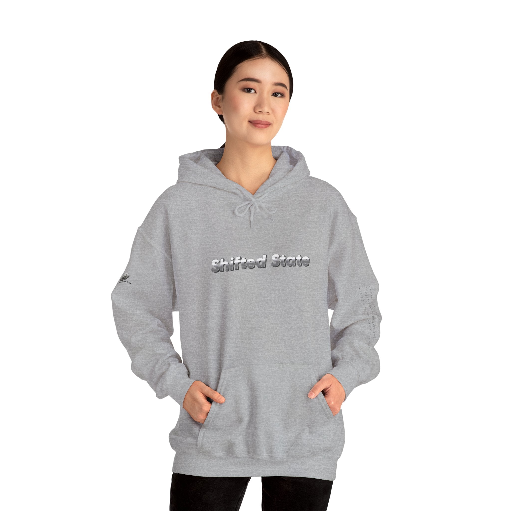 “Shifted State” Hoodie- Sleeve Print Affirmation