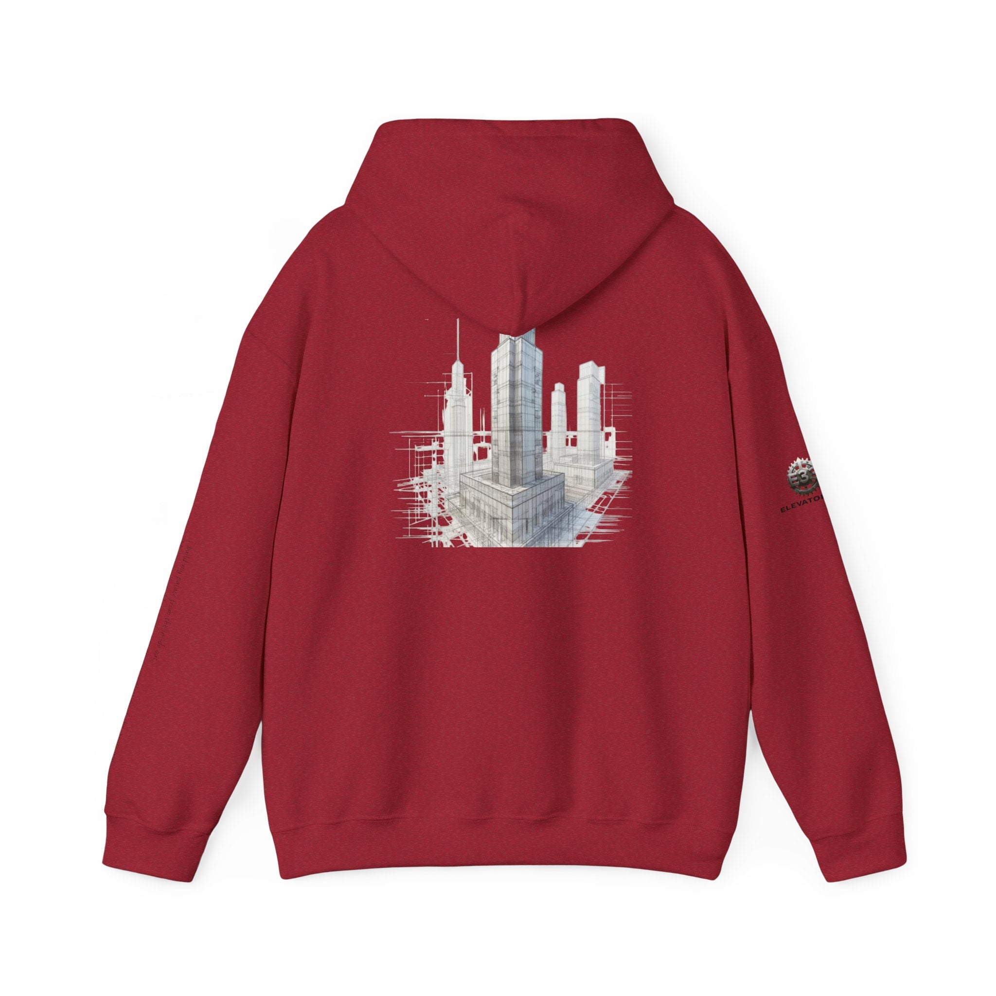 "Inner Architect" Hoodie Sweatshirt- Sleeve Printed Affirmation