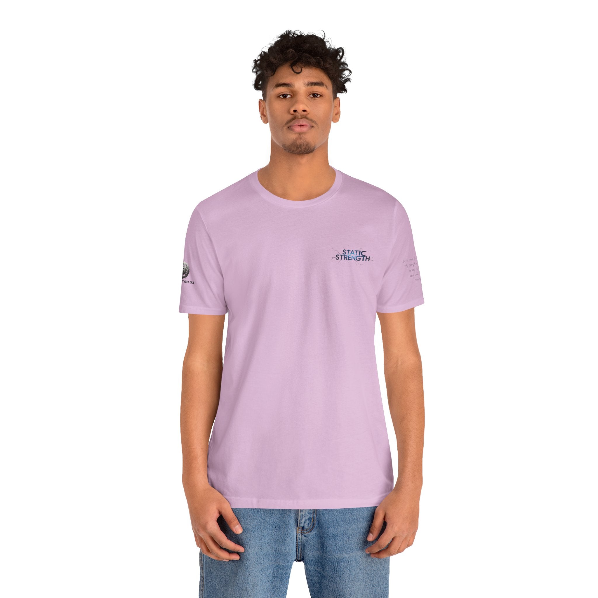 Static Strength T-Shirt — 'In the chaos, I am unmoving' Motivational Tee
