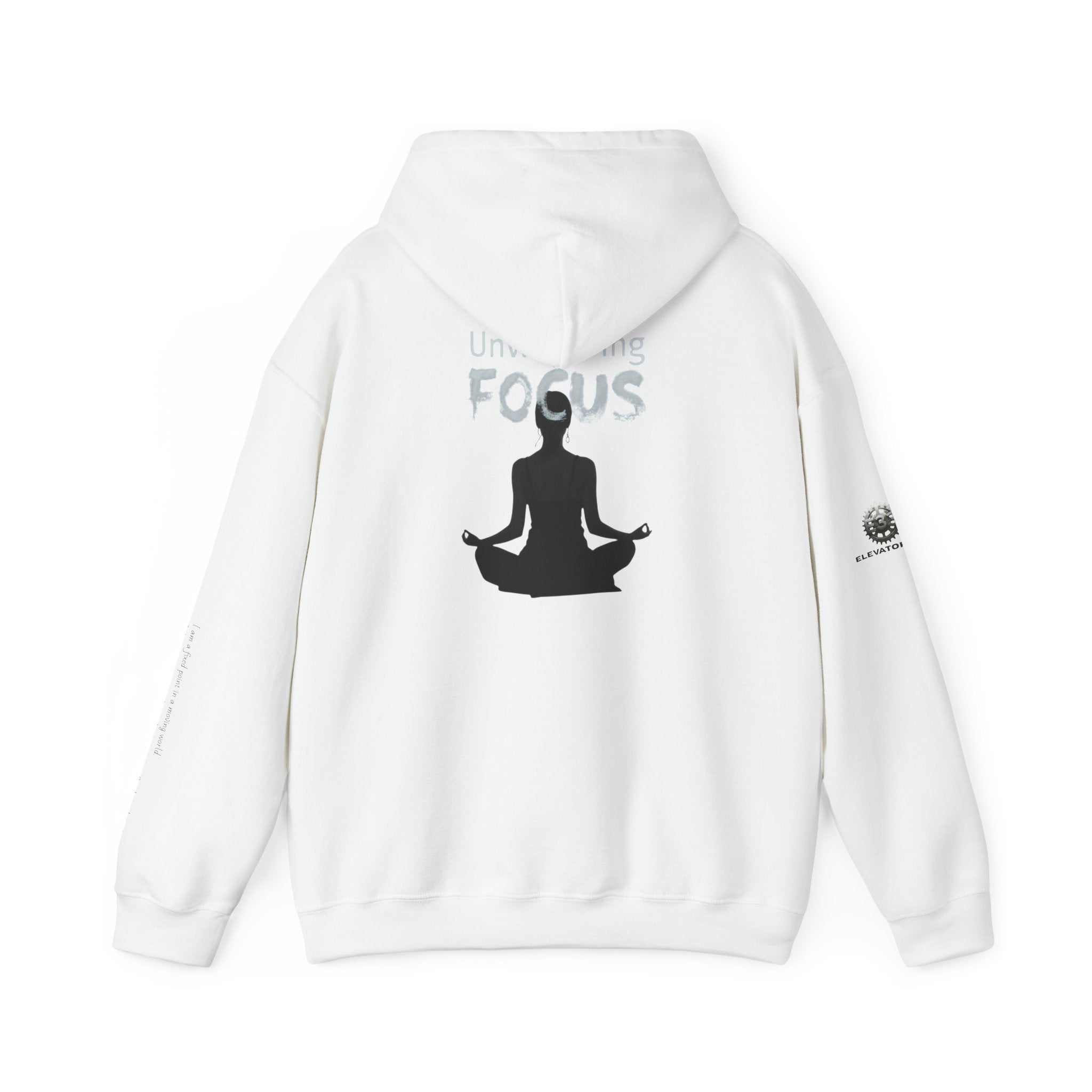 “Unwavering Focus” Hoodie- Sleeve Print Affirmation
