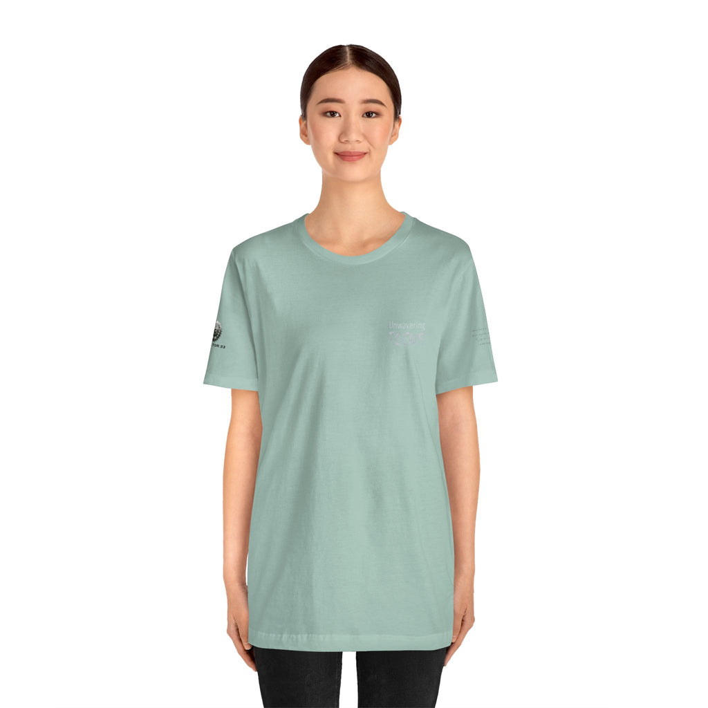 Unwavering Focus Tee — Affirmation Sleeve Graphic T-Shirt
