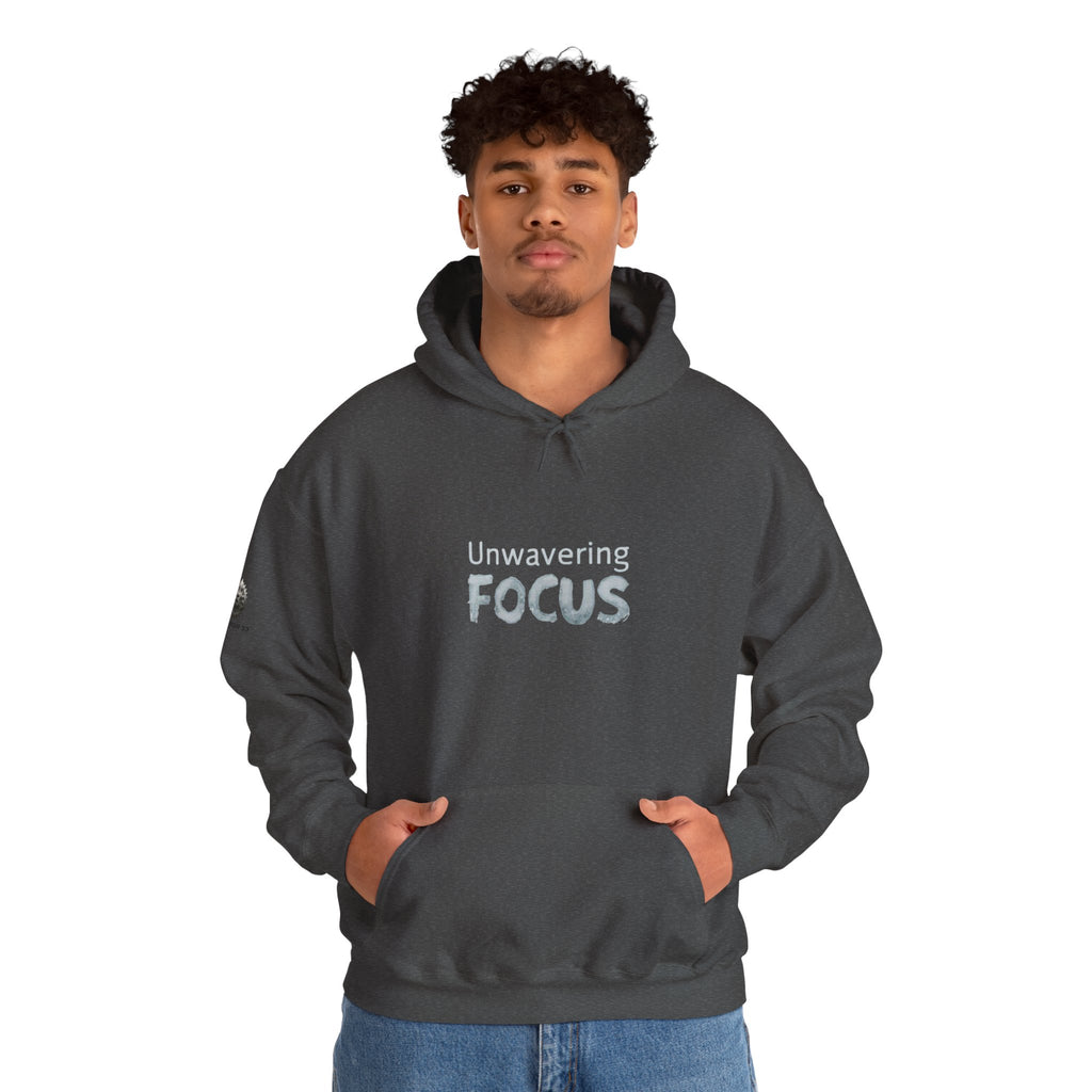 “Unwavering Focus” Hoodie- Sleeve Print Affirmation