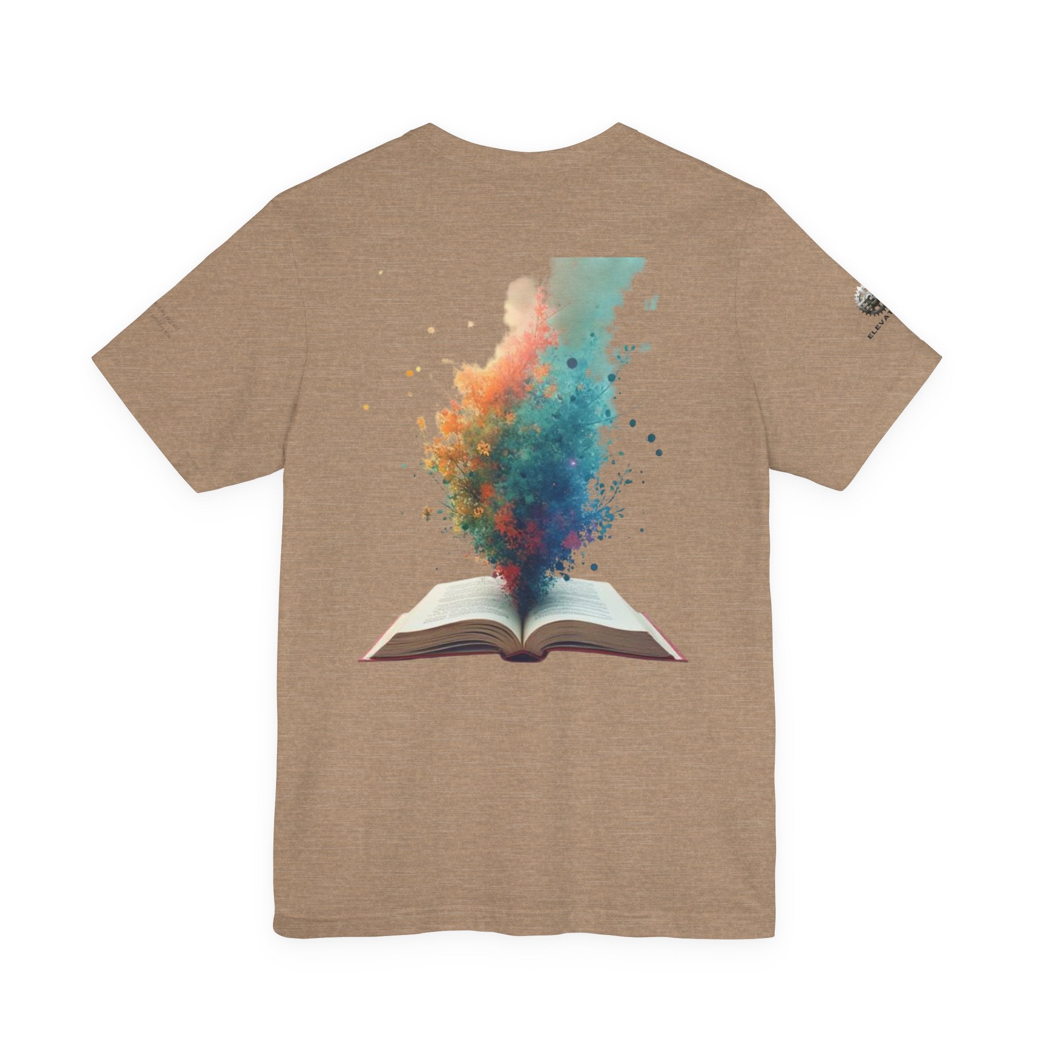 Next Chapter affirmation tee | Graphic open book back, inspirational sleeve text