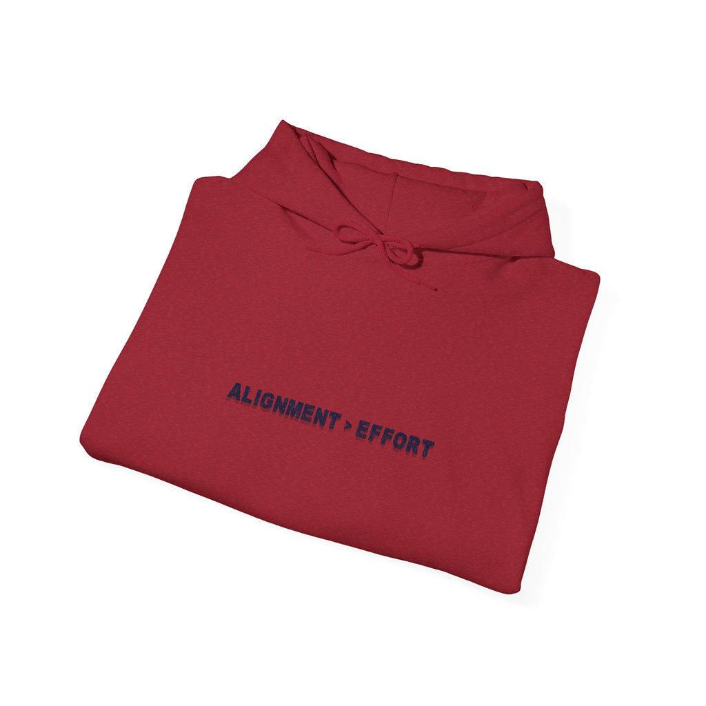 “Alignment > Effort” Hoodie - Sleeve Print Affirmation