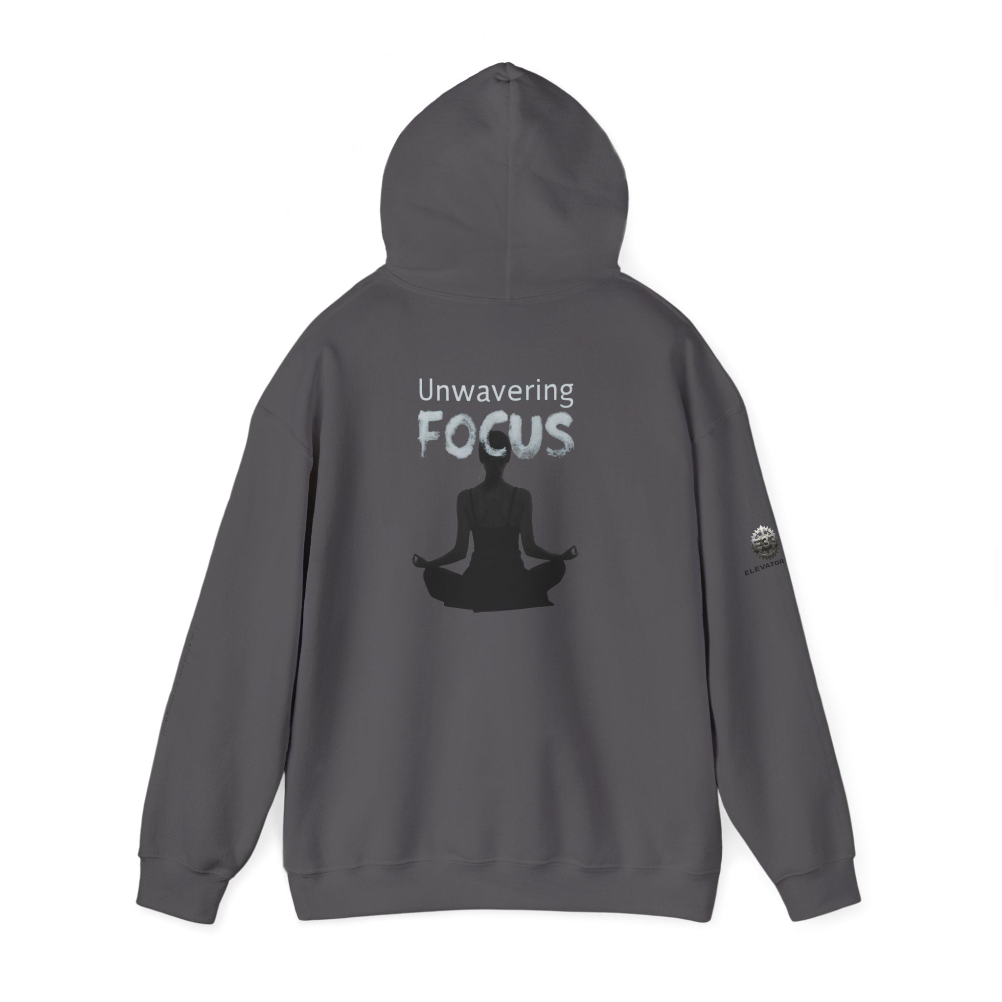 “Unwavering Focus” Hoodie- Sleeve Print Affirmation