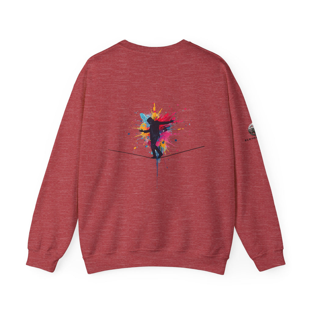 “Alignment > Effort” Crewneck Sweatshirt- Sleeve Print Affirmation