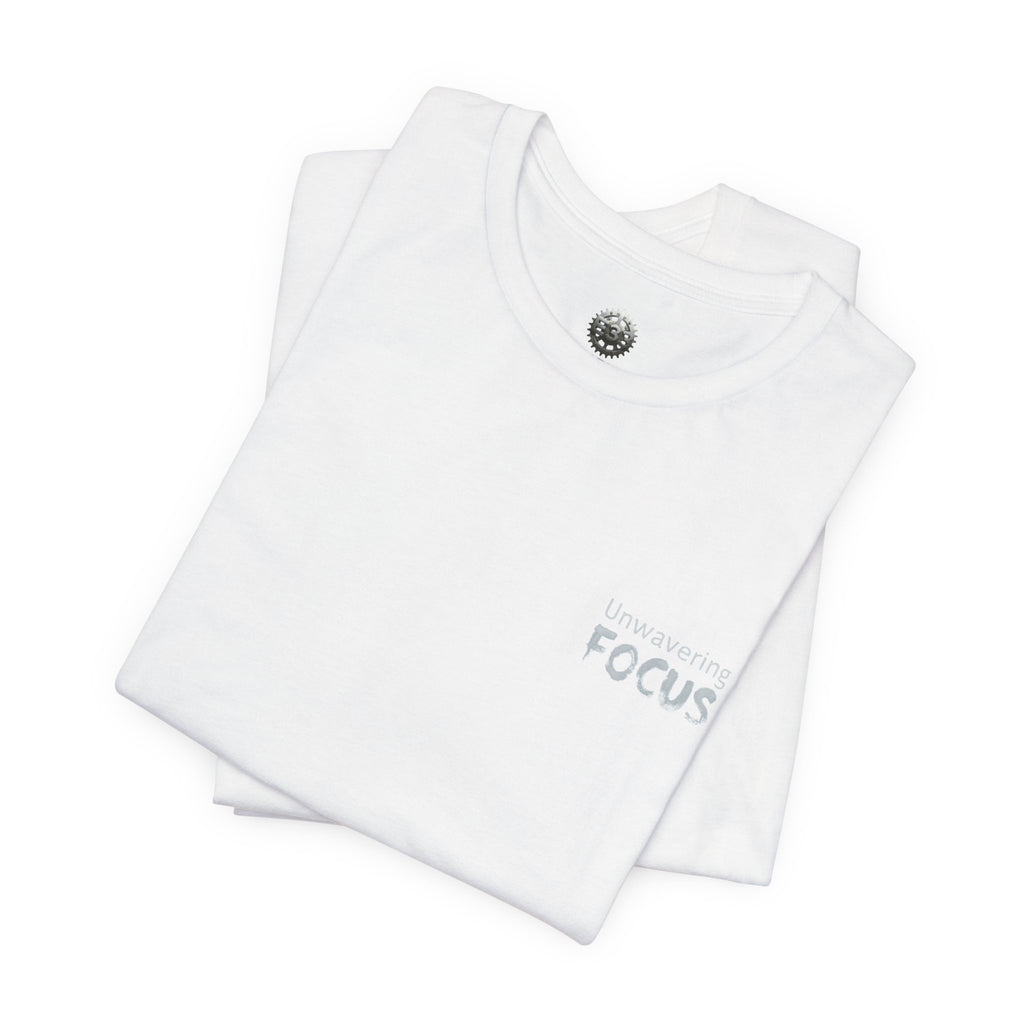 Unwavering Focus Tee — Affirmation Sleeve Graphic T-Shirt