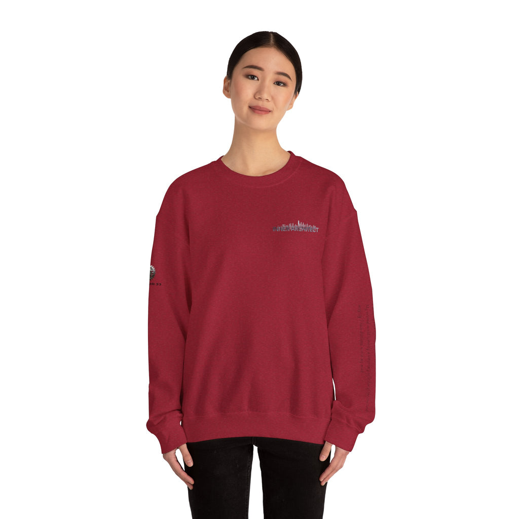 "Inner Architect" Crewneck Sweatshirt- Sleeve Printed Affirmation