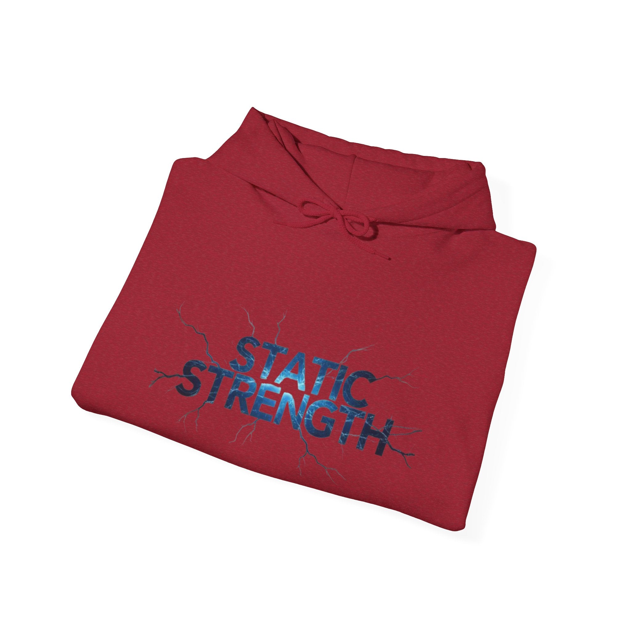 “Static Strength” Hoodie Sweatshirt- Sleeve Print Affirmation