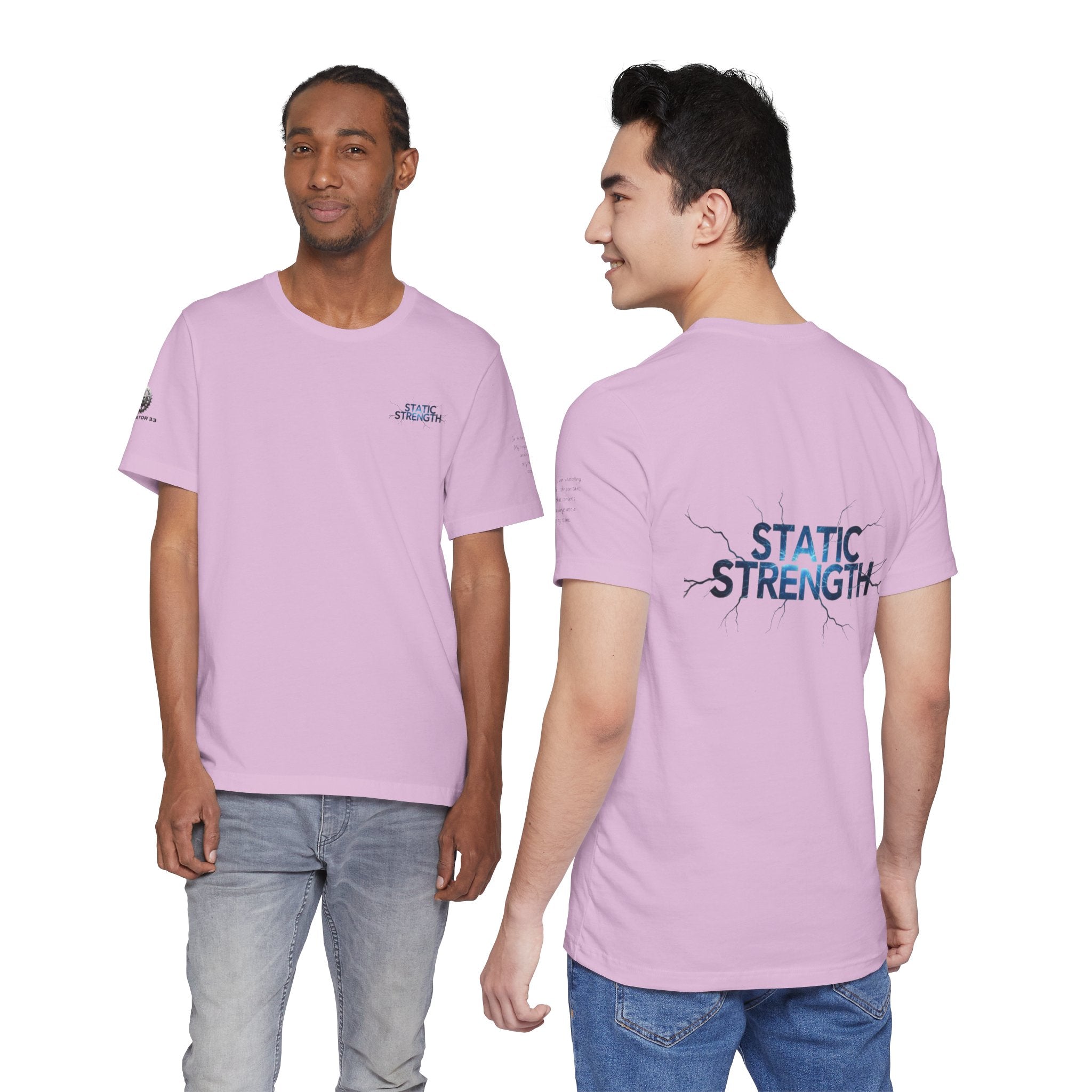 Static Strength T-Shirt — 'In the chaos, I am unmoving' Motivational Tee