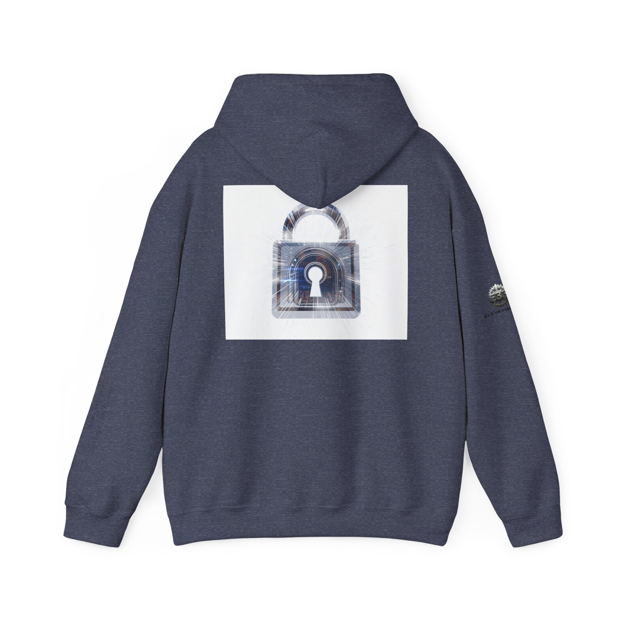 “Source Lock” Hoodie Sweatshirt- Sleeve Print Affirmation