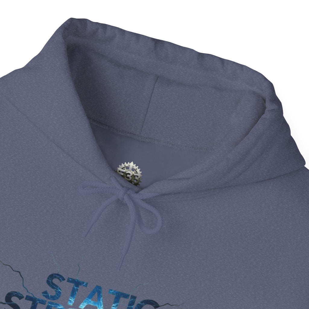 “Static Strength” Hoodie Sweatshirt- Sleeve Print Affirmation