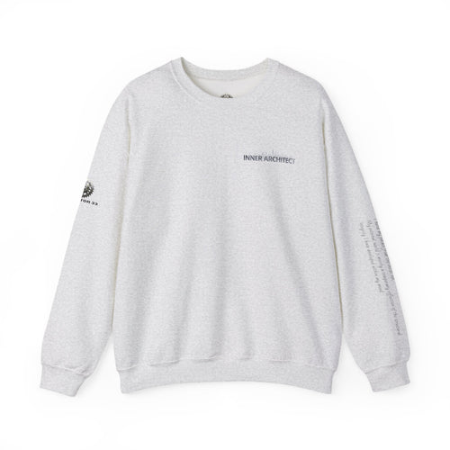 "Inner Architect" Crewneck Sweatshirt- Sleeve Printed Affirmation