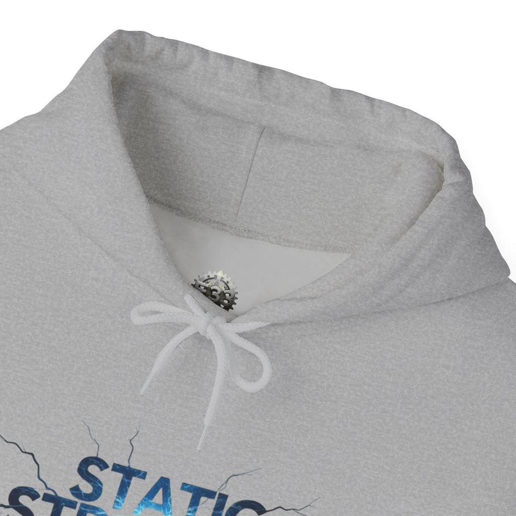 “Static Strength” Hoodie Sweatshirt- Sleeve Print Affirmation