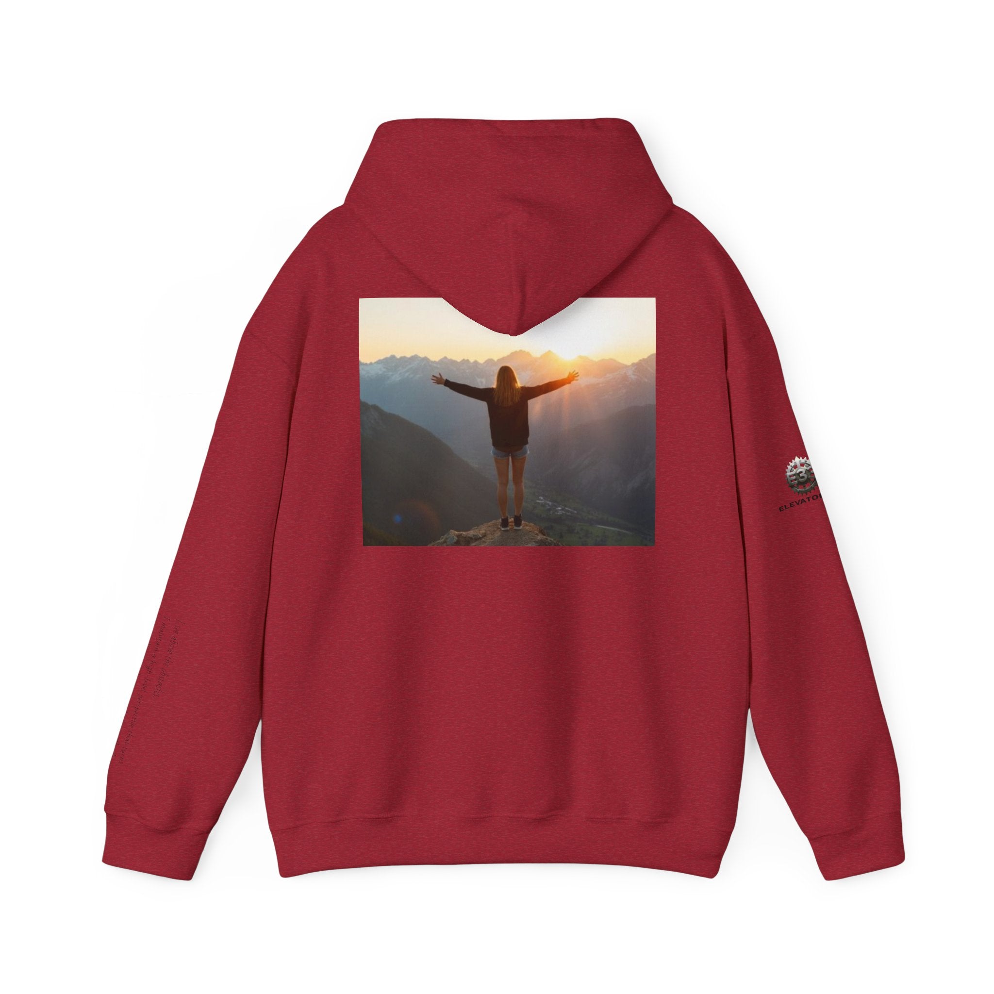 “View Point” Hoodie- Sleeve Print Affirmation