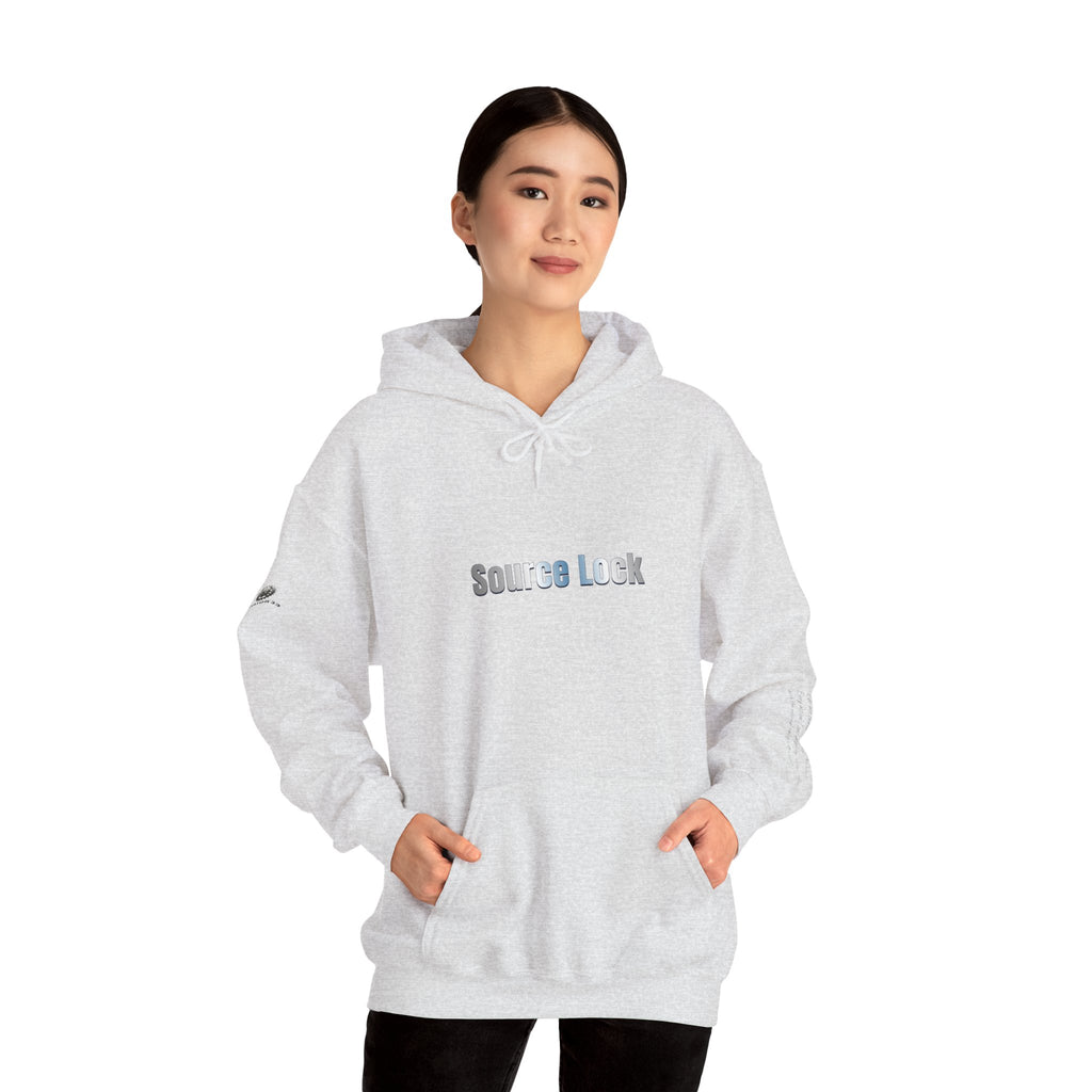 “Source Lock” Hoodie Sweatshirt- Sleeve Print Affirmation