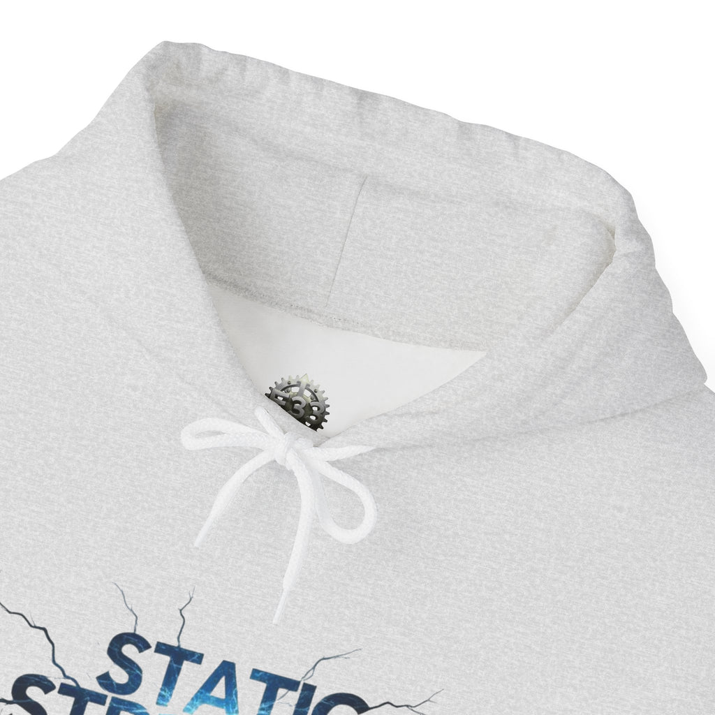 “Static Strength” Hoodie Sweatshirt- Sleeve Print Affirmation