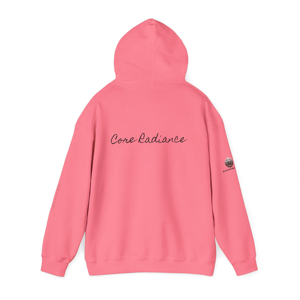 “Core Radiance” Hoodie-  Sleeve Print Affirmation