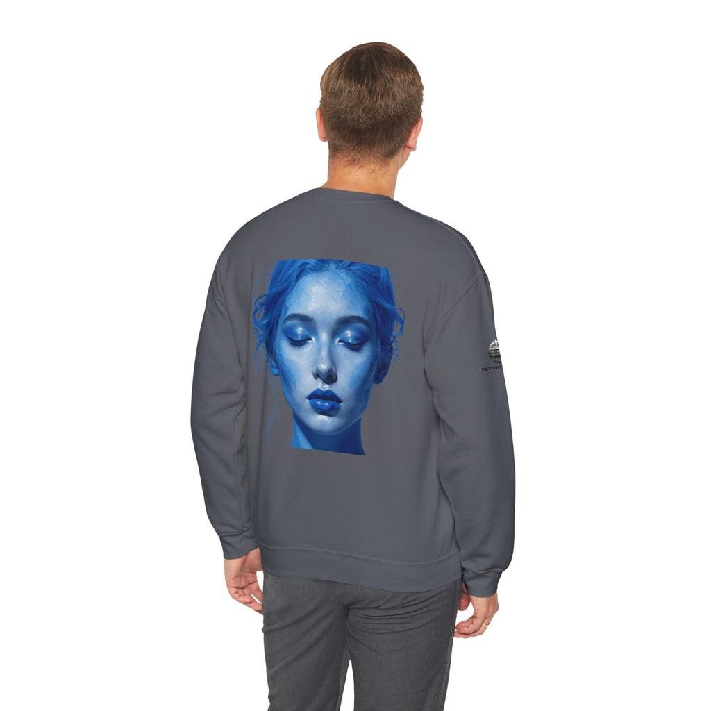 “Flow State” Crewneck Sweatshirt- Sleeve Print Affirmation