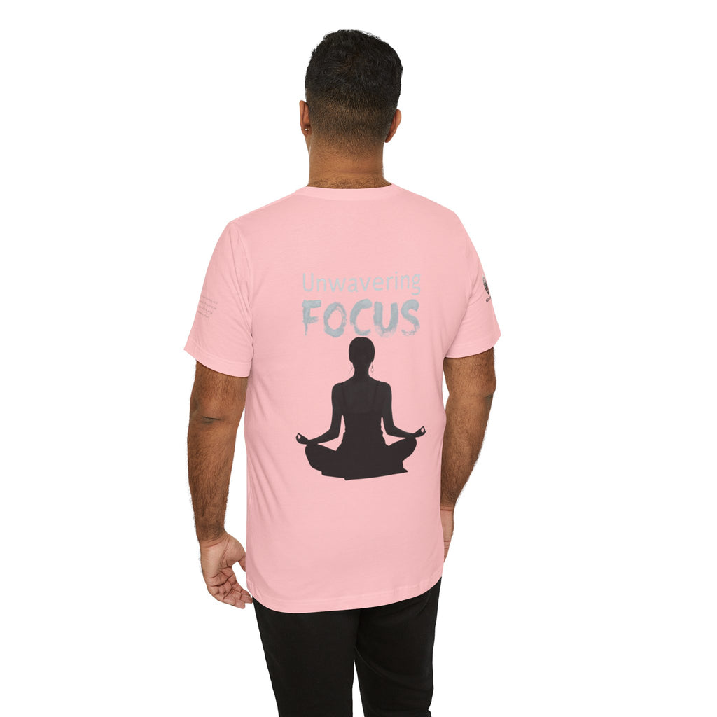 Unwavering Focus Tee — Affirmation Sleeve Graphic T-Shirt