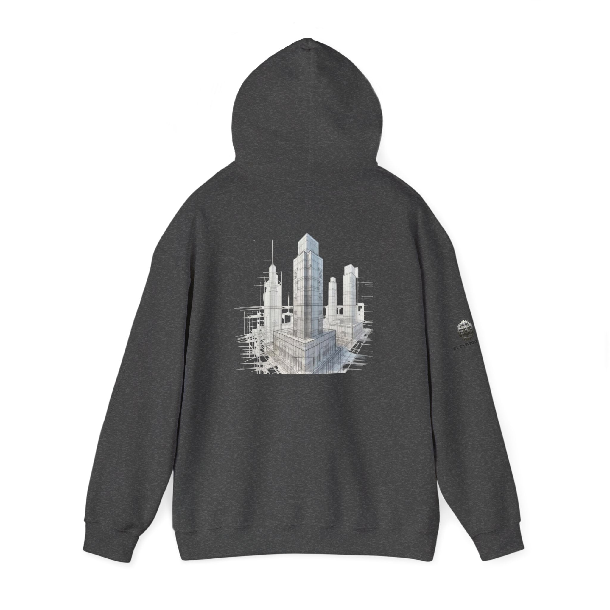 "Inner Architect" Hoodie Sweatshirt- Sleeve Printed Affirmation