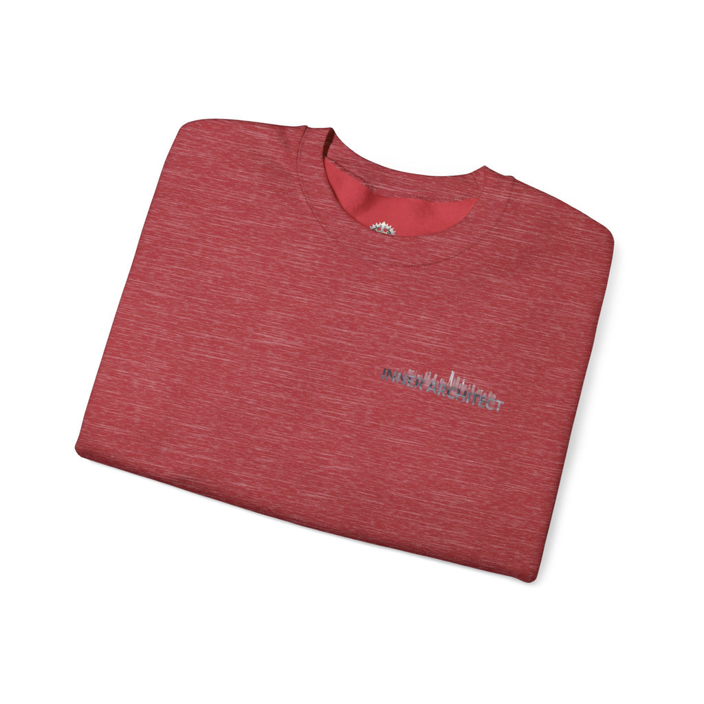 "Inner Architect" Crewneck Sweatshirt- Sleeve Printed Affirmation