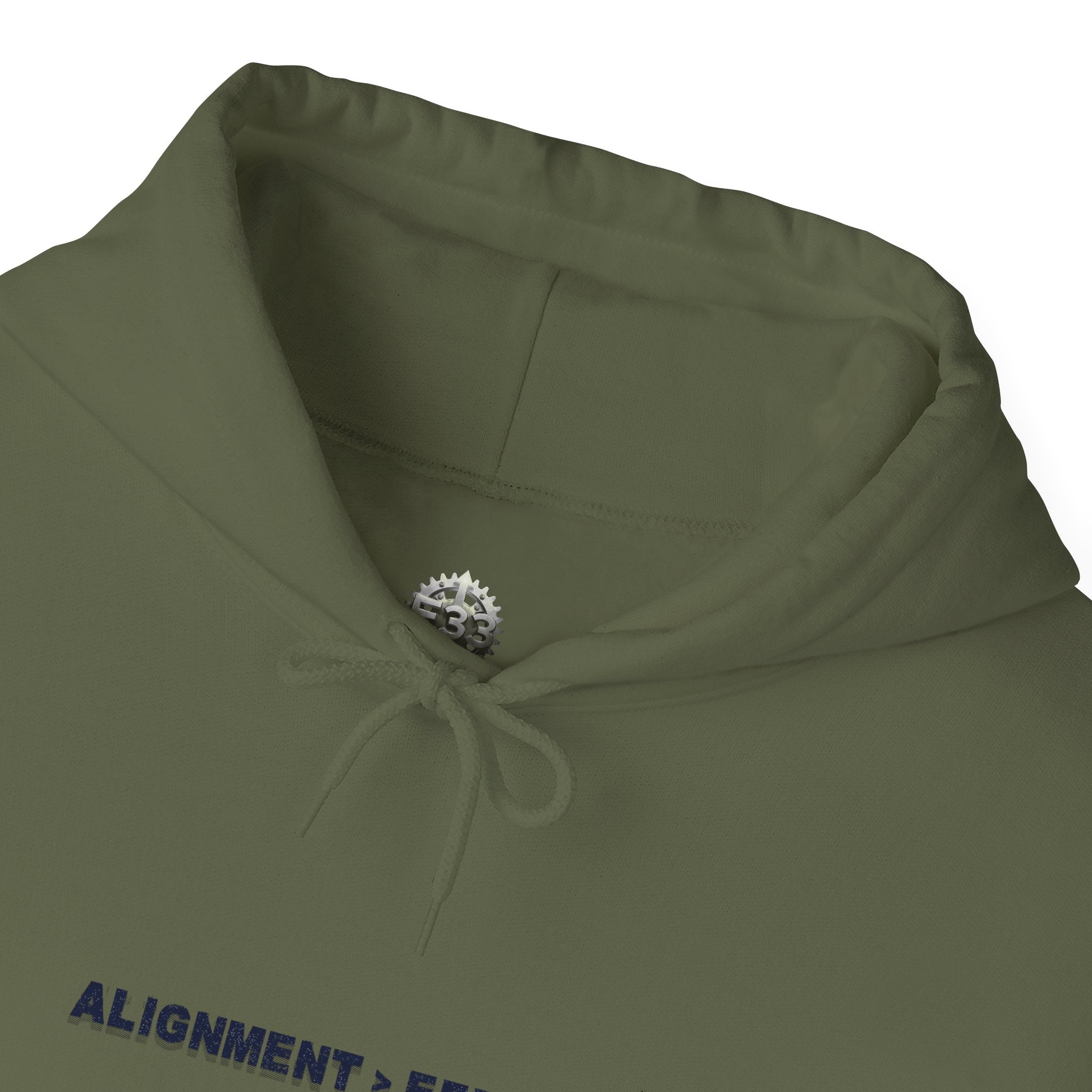“Alignment > Effort” Hoodie - Sleeve Print Affirmation
