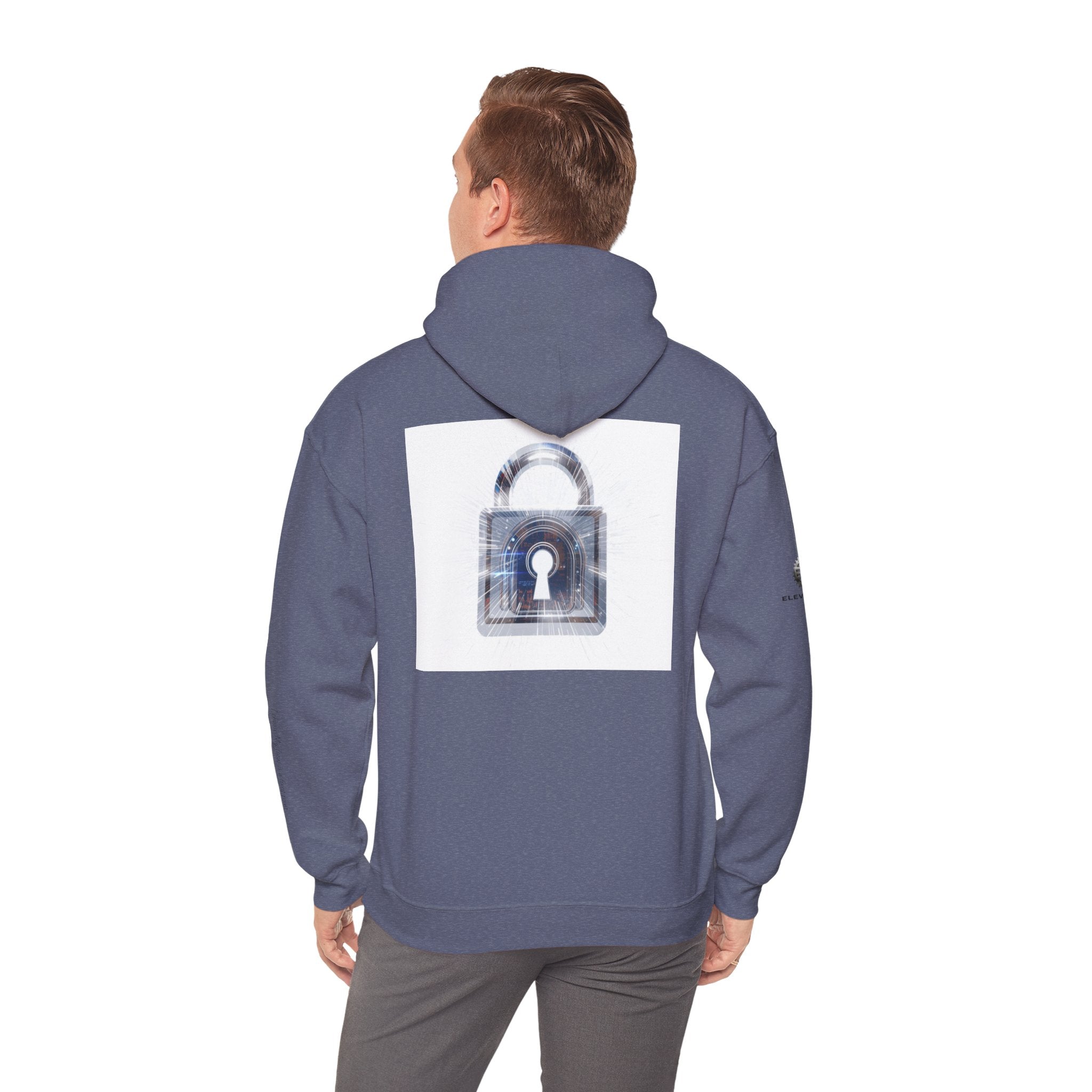 “Source Lock” Hoodie Sweatshirt- Sleeve Print Affirmation