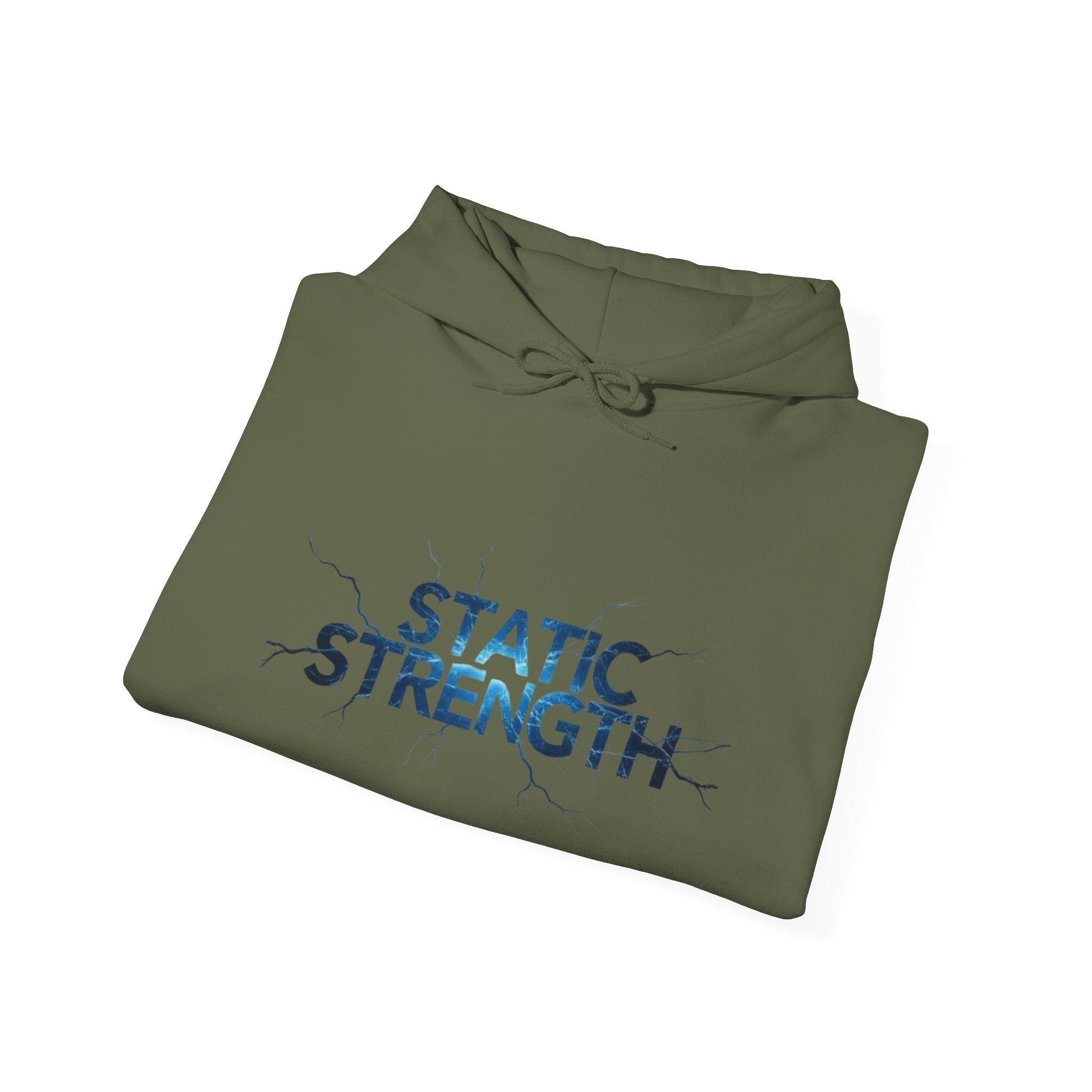 “Static Strength” Hoodie Sweatshirt- Sleeve Print Affirmation