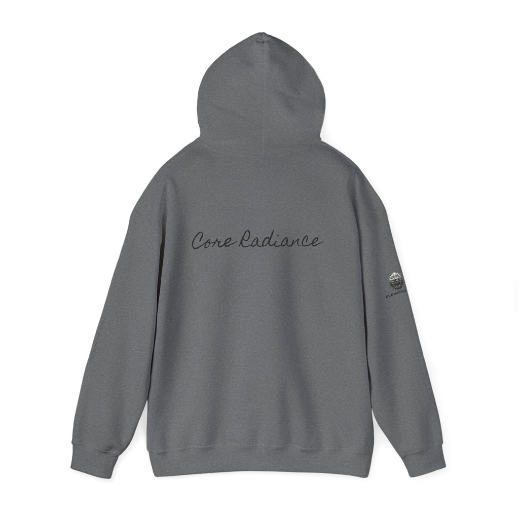 “Core Radiance” Hoodie-  Sleeve Print Affirmation